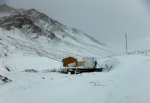 Le refuge de la Pointe Basse, 1ère étape le jour du talonnage {JPEG}