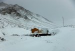 Le refuge de la Pointe Basse, 1ère étape le jour du talonnage {JPEG}