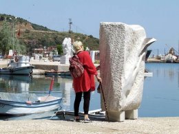 Saraylar, le musée du marbre, en plein air